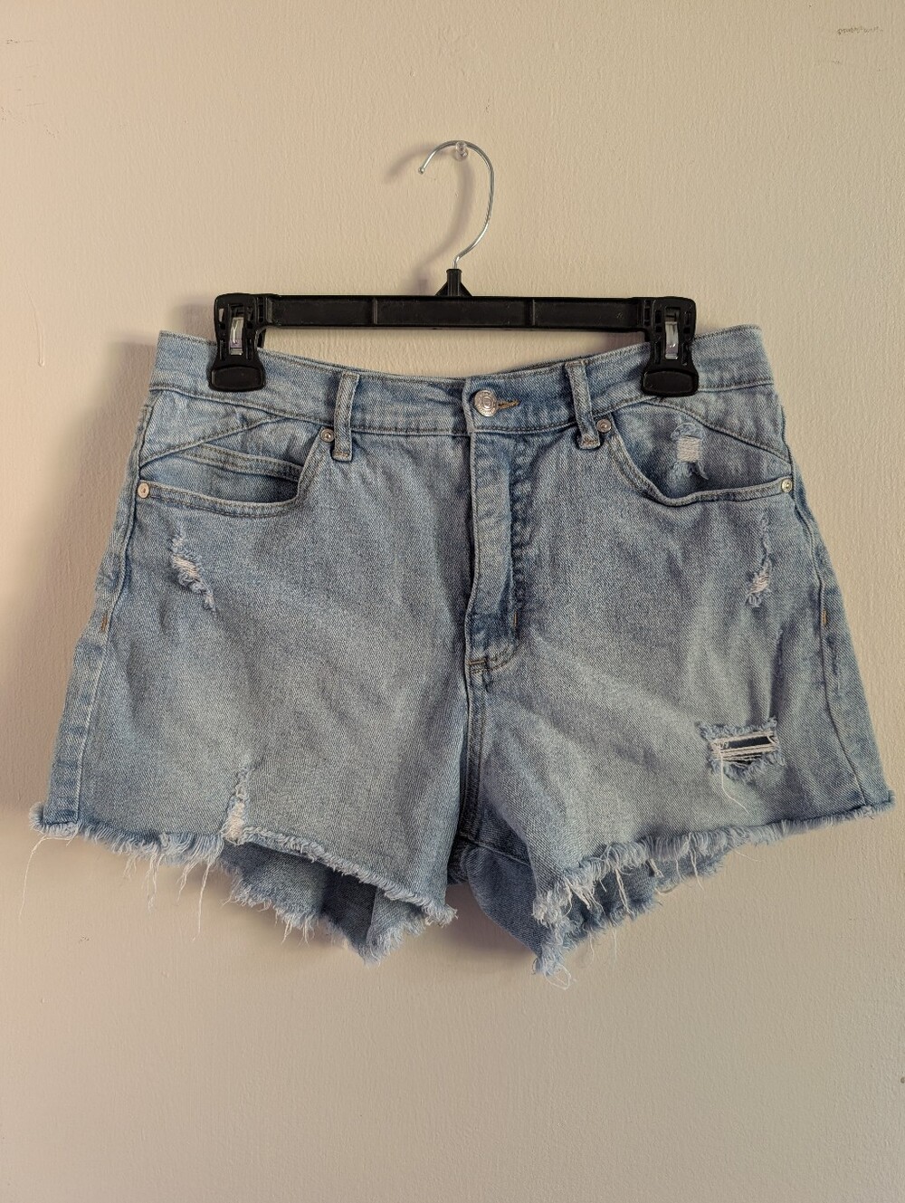Distressed Jeans Shorts